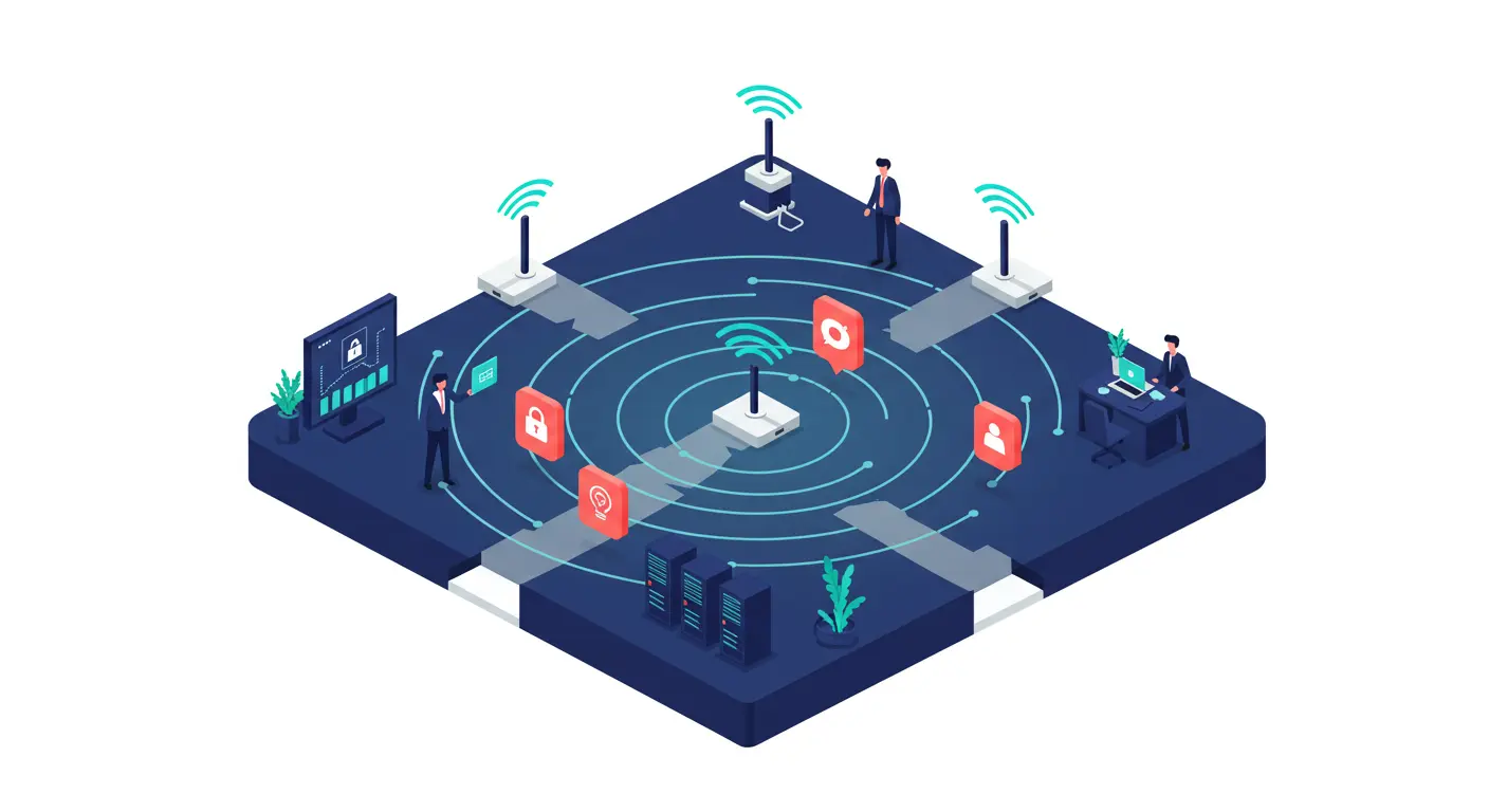 Network Infrastructure & Security background image